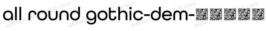 all round gothic-dem字体转换